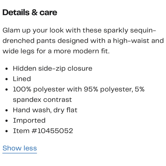 🎩 Endless Rose sequin black pants 🔥 - Picture 8 of 8